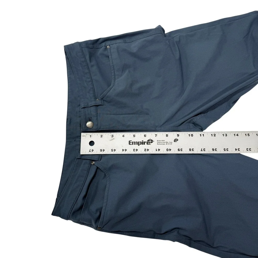 Lululemon Commission Pants Mens 32 x 30‎ Blue Gray Technical Chino Trousers